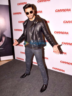 Ranveer Singh attends the Carrera Eyewear promotional event