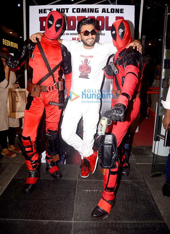 Ranveer Singh graces the screening of Deadpool 2