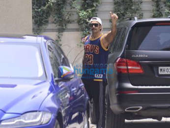 Ranveer Singh snapped sporting his new look from Simmba at the gym in Bandra