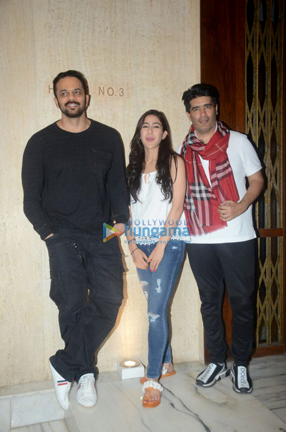 Rohit Shetty and Sara Ali Khan snapped at Manish Malhotra’s house in Bandra Rohit Shetty and Sara Ali Khan snapped at Manish Malhotra’s house in Bandra