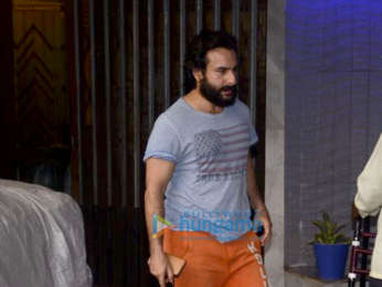 Saif Ali Khan spotted at a clinic in Bandra