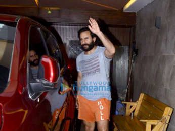 Saif Ali Khan spotted at a clinic in Bandra