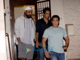 Salman Khan and Remo D’Souza snapped at Ramesh Taurani’s house