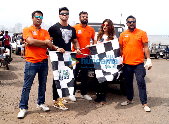 Shama Sikandar and Sahil Khan flag off  the ‘Mud Skull 4×4’ off road rally in Mumbai