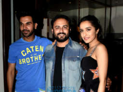 Shraddha Kapoor, Rajkummar Rao and others attend the wrap-up bash of their film Stree