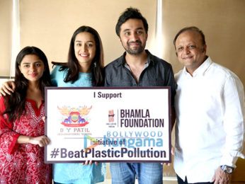 Shraddha and Siddhant Kapoor attend the anti plastic campaign for Buamla Foundation