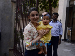 Soha Ali Khan snapped with her daughter Inaya in Bandra