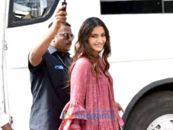 Sonam Kapoor and Shikha Talsania snapped promoting their film Veere Di Wedding