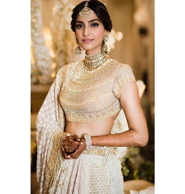Sonam Kapoor at her mehendi and sangeet