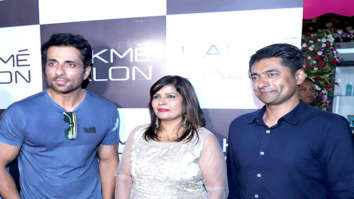Sonu Sood snapped at the Lakme salon