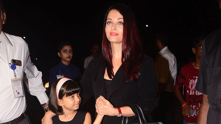 Spotted: Aishwarya Rai Bachchan & her Daughter Leaving for her 17th Cannes Appearance