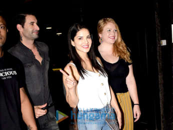 Sunny Leone and Zayed Khan spotted at Tara B Hotel in Juhu