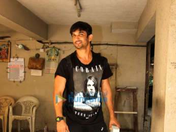 Sushant Singh Rajput and Sara Ali Khan spotted at Abhishek Kapoor's office