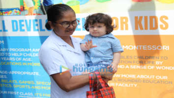 Taimur Ali Khan snapped at his play school
