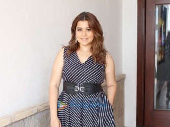 The cast of film Veere Di Wedding snapped during media interview at Sun n Sand in Juhu