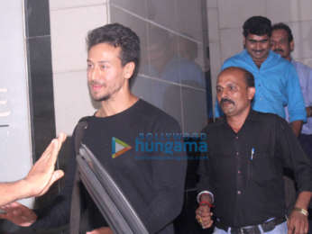 Tiger Shroff snapped outside a clinic in Bandra