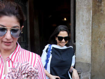 Twinkle Khanna and Anupama Chopra snapped at Pali Bhavan
