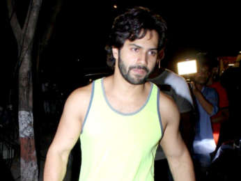 Varun Dhawan and Prashant Sawant snapped at Body Sculptor gym