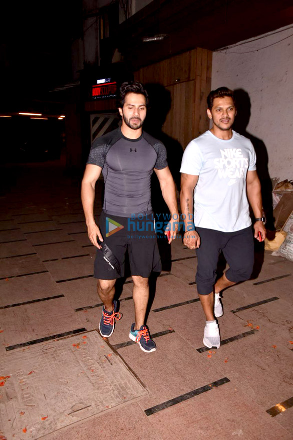 varun dhawan and prashant sawant snapped at bodysculptor gym 5