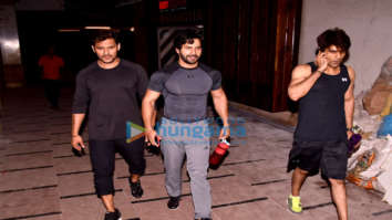 Varun Dhawan snapped post his gym session
