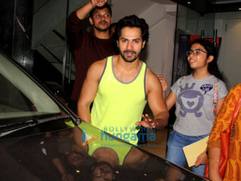 Varun Dhawan spotted at gym Khar
