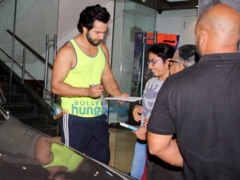 Varun Dhawan spotted at gym Khar