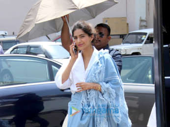 Veere Di Wedding cast snapped during media interviews at Mehboob Studios in Bandra