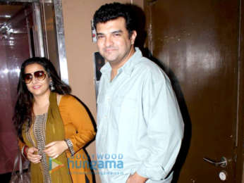 Vidya Balan snapped with her husband Siddharth Roy Kapur at PVR Juhu