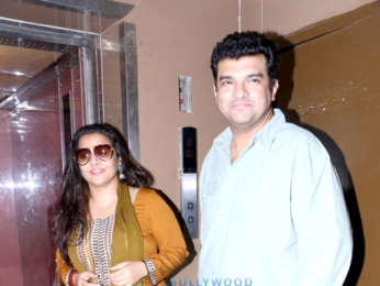 Vidya Balan snapped with her husband Siddharth Roy Kapur at PVR Juhu