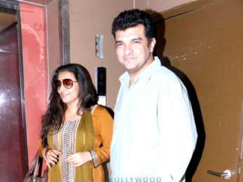 Vidya Balan snapped with her husband Siddharth Roy Kapur at PVR Juhu