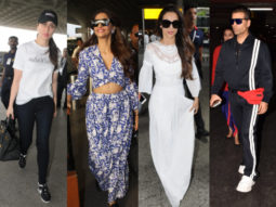 Weekly Celebrity Airport Style: Flirty prints, athleisure chic and back to basics – Kareena Kapoor Khan, Karan Johar, Diana Penty, Malaika Arora fly in style!