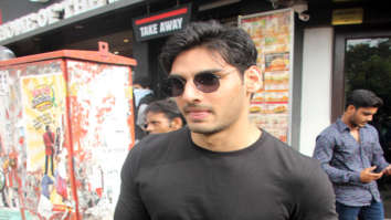 Ahan Shetty spotted at Bastian in Bandra
