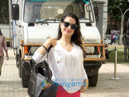 Ameesha Patel snapped with a friend at PVR Juhu