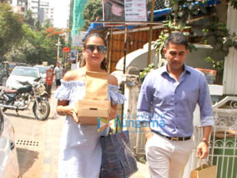 Amrita Arora snapped with her husband