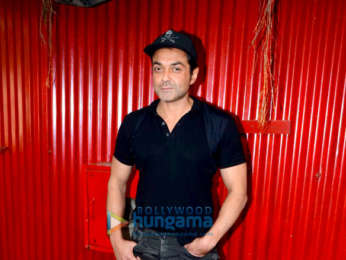Anil Kapoor and Bobby Deol snapped during media interview for Race 3 at Mehboob Studio