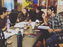 BRAHMASTRA: Ranbir Kapoor, Alia Bhatt, Amitabh Bachchan meet up for a prep session [see pic]