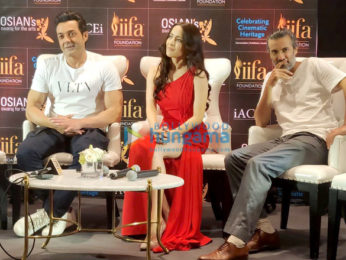 Bobby Deol and Urvashi Rautela snapped at Osian's cinematic heritage celebrations at IIFA 2018
