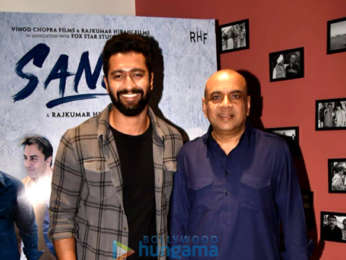 Cast of Sanju snapped during media interviews