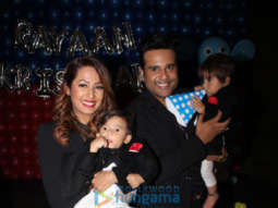 Celebs grace Krushna Abhishek and Kashmera Shah’s kids’ 1st birthday party in Andheri