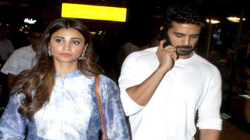 Daisy Shah and Saqib Saleem snapped at the airport