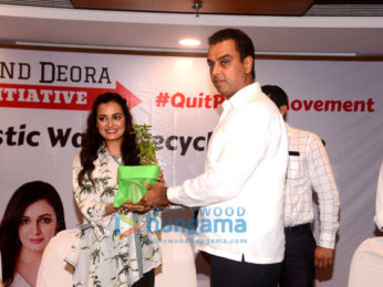 Dia Mirza and Rouble Nagi attend Milind Deora's anti-plastic event