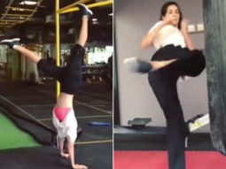 WATCH: Disha Patani packs a punch with kickboxing and headstand