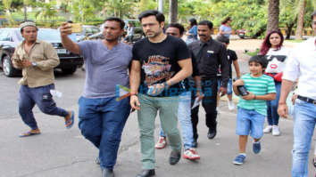Emraan Hashmi spotted at BKC with his family