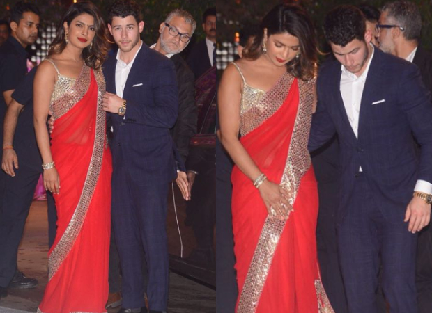 Ambani Bash: Wearing The Colour Of Love (Red), Priyanka Makes An Entrancing  Entry With Nick