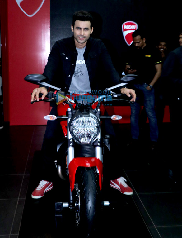 freddy daruwala snapped at ducati showroom to launch new bike 2