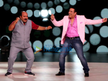 Govinda and Madhuri Dixit snapped on the sets of Dance Deewane in Film City