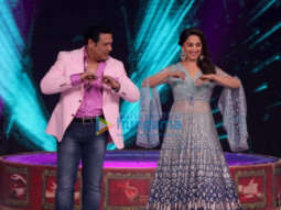 Govinda and Madhuri Dixit snapped on the sets of Dance Deewane in Film City