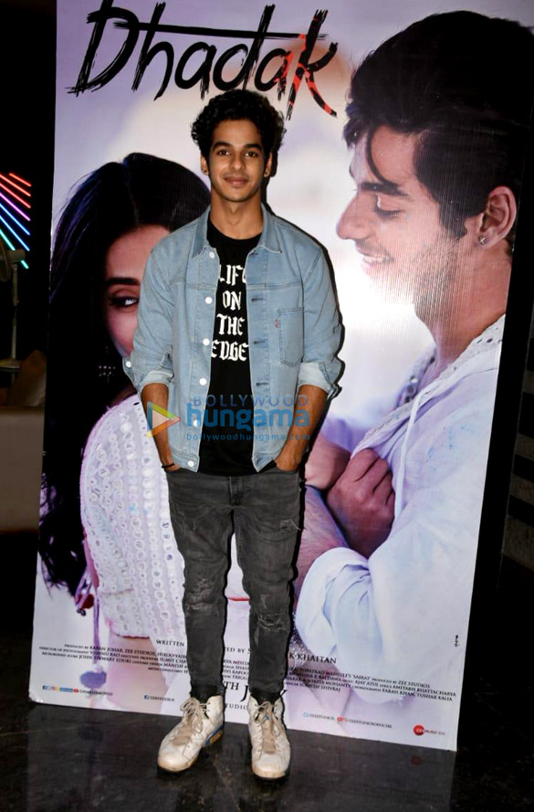 ishaan khatter and janhvi kapoor snapped at press conference of the song launch from dhadak 4