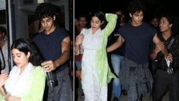 Ishaan Khatter protects Janhvi Kapoor from a fan who held his arm to take a selfie