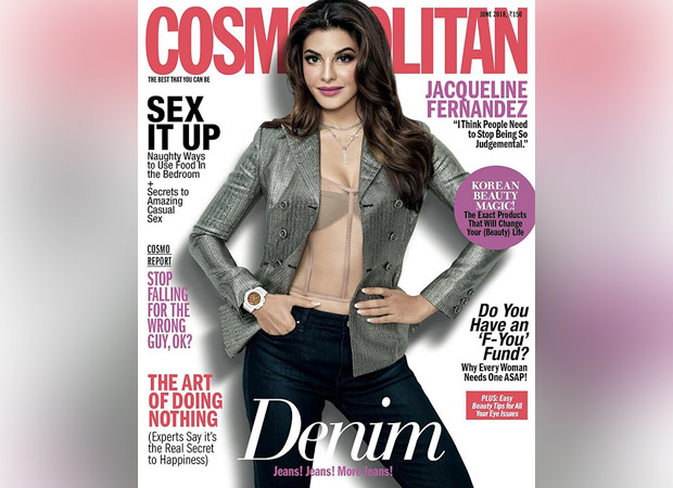 Denim is forever – Jacqueline Fernandez is all sass and oomph for Cosmopolitan this month!